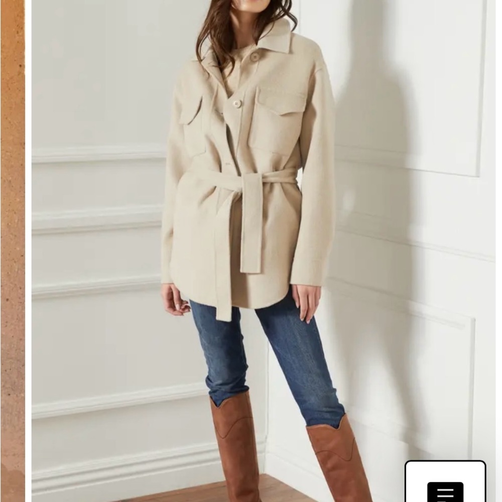 Fifteen -twenty wool blend shirt jacket. Great layering piece or jacket. NWT